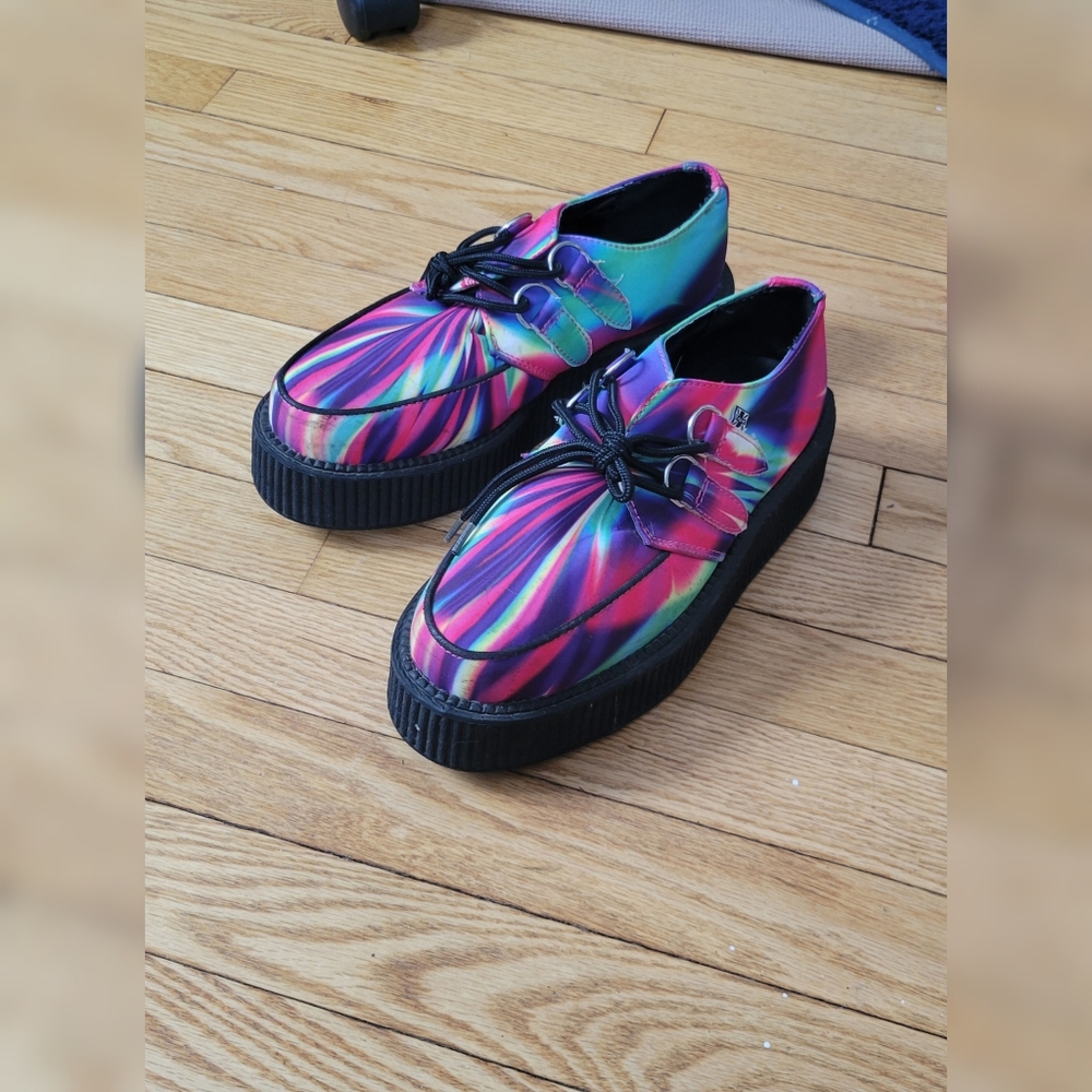 T.U.K Multicolor Platform Shoes